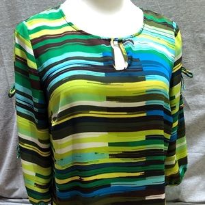 Beautiful colorful Blouse by Investments Petites